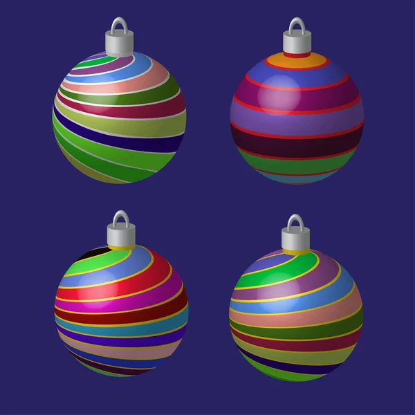 圣诞树装饰球 — 图库矢量图片