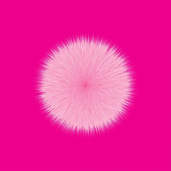 Pink Fluffy Vector Hair Ball Stock Vector Image by 176807616