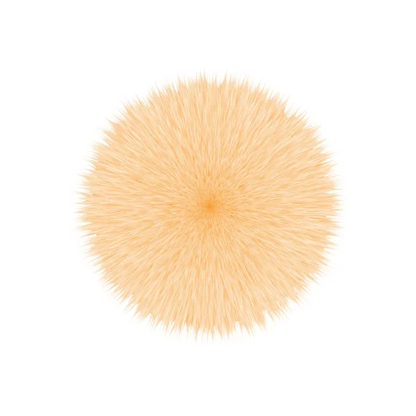 Bola de cabelo de vetor fofo laranja —  Vetores de Stock