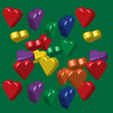 Gökkuşağı renkleri kupa desen