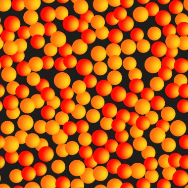 Kara Arkaplanda Soyut Altın Toplar Kusursuz Desen