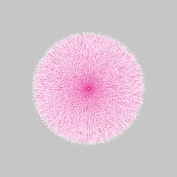 Pink Fluffy Vector Hair Ball Stock Vector Image by 176807616