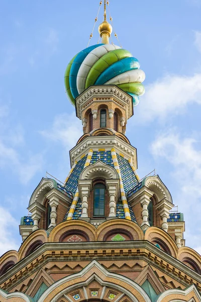 Kerk van de Verlosser op het bloed spilled in Sint-petersburg — Stockfoto