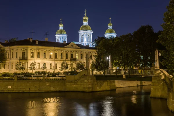 Catedral Naval de San Nicolás en San Petersburgo — Foto de Stock