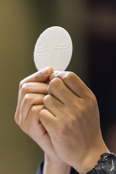 Der Ritus der Eucharistie — Stockfoto