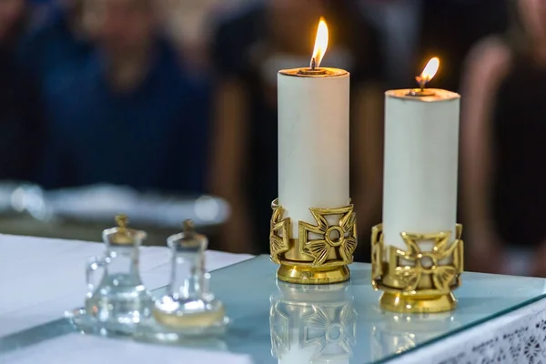 Der Ritus der Eucharistie — Stockfoto