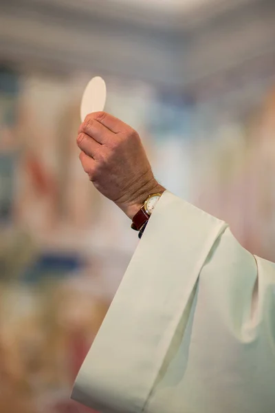 Der Ritus der Eucharistie — Stockfoto