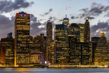 Brooklyn aşağı Manhattan manzarası