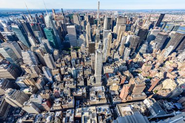 Manhattan'ın havadan görünümü