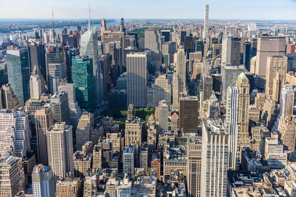 Luchtfoto van manhattan — Stockfoto