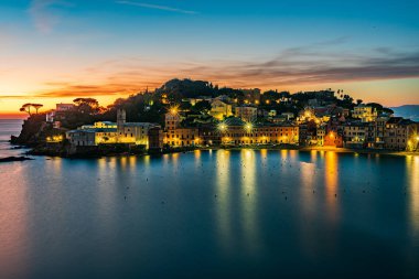 Sestri Levante 'de gün batımı
