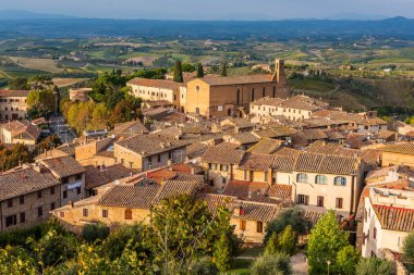 san Gimignano havadan görünümü