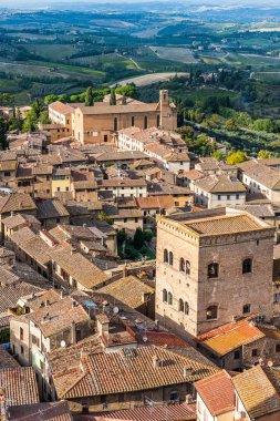 san Gimignano havadan görünümü