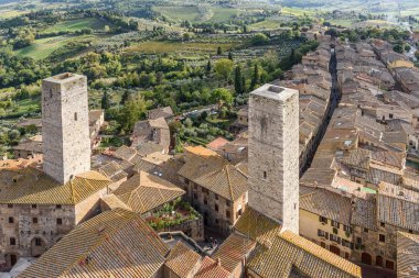 san Gimignano havadan görünümü