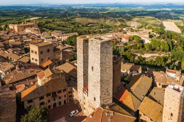 san Gimignano havadan görünümü