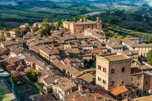 Aerial view of San Gimignano — Stock Photo, Image