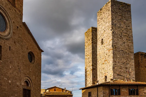 Torri dei Salvucci, San Gimignano 'da — Stok fotoğraf