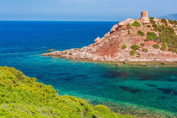 Plaża Torre del Porticciolo — Zdjęcie stockowe