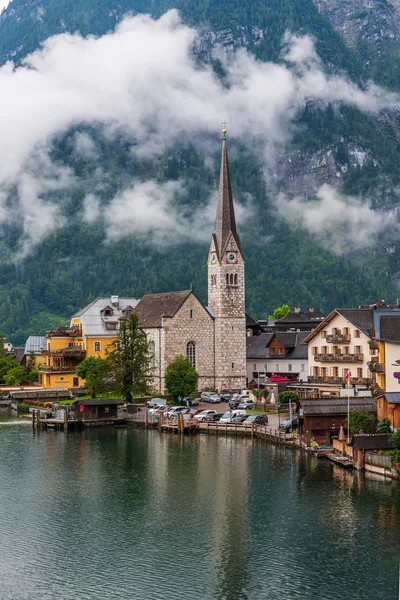 타트에 교회중 오스트리아에 유네스코 세계유산 유적지중 — 스톡 사진