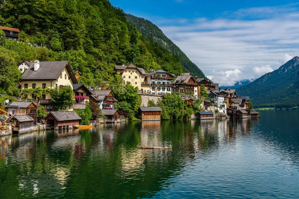 Avusturya Daki Unesco Dünya Mirası Alanlarından Biri Olan Adaş Gölü — Stok fotoğraf