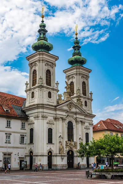 Kostel Starém Městě Graz Štýrsko Rakousko — Stock fotografie