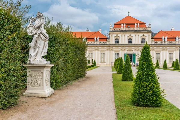 Het Belvedere Een Historische Gebouw Wenen Oostenrijk Bestaande Uit Twee — Stockfoto