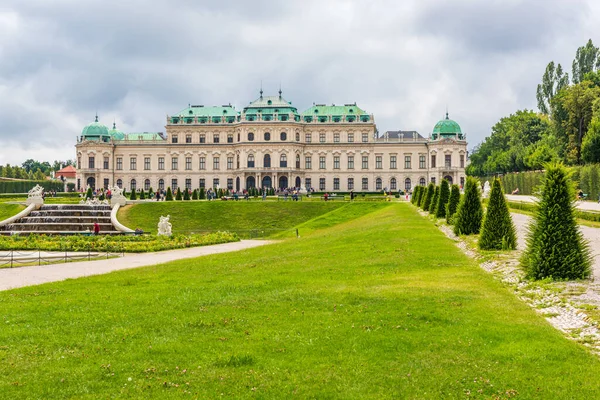 Belvedere Complexo Histórico Viena Áustria Composto Por Dois Palácios Barrocos — Fotografia de Stock