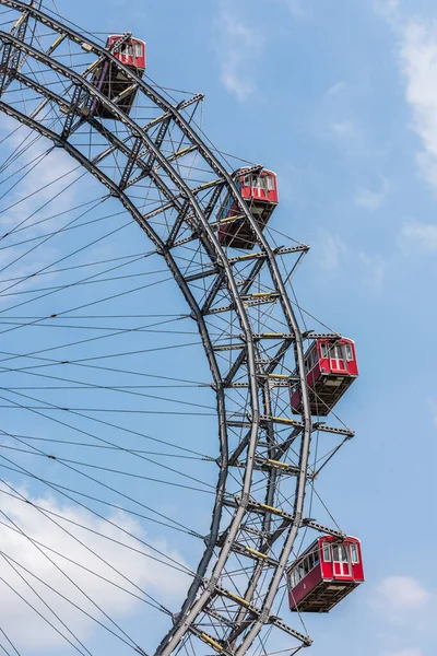 Wiener Riesenrad Célèbre Icône Vienne Dans Parc Attractions Prater — Photo