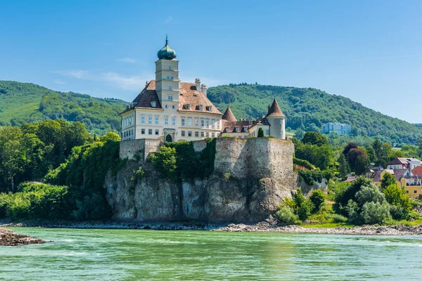 Vue Depuis Danube Château Schonbuhel Wachau Des Sites Patrimoine Mondial — Photo