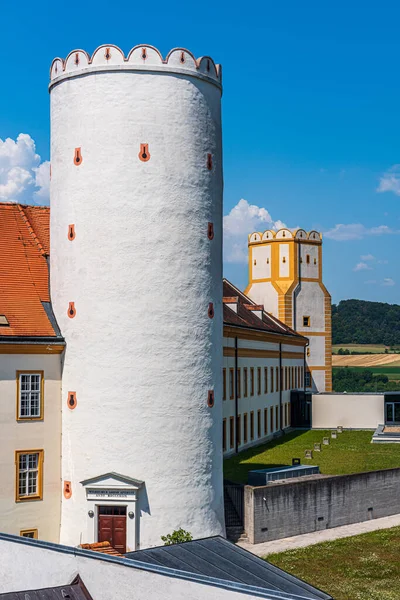 Melk Abbey Avusturya Nın Güneyindeki Melk Kasabasının Yukarısında Tuna Nehrine — Stok fotoğraf