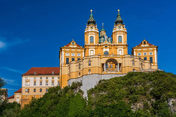 Melk Abbey Benediktinské Opatství Nad Městem Melk Dolní Rakousko Rakousko — Stock fotografie