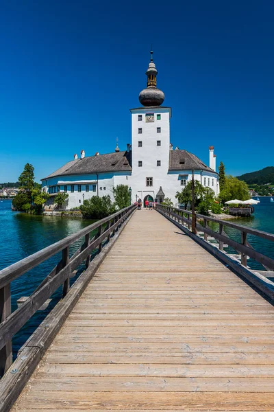 Schloss Ort Schloss Orth Castillo Austriaco Situado Lago Traunsee Gmunden —  Fotos de Stock
