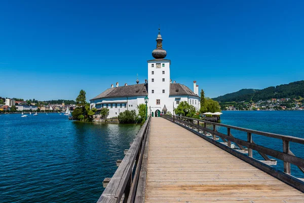 Schloss Ort Schloss Orth Castillo Austriaco Situado Lago Traunsee Gmunden —  Fotos de Stock