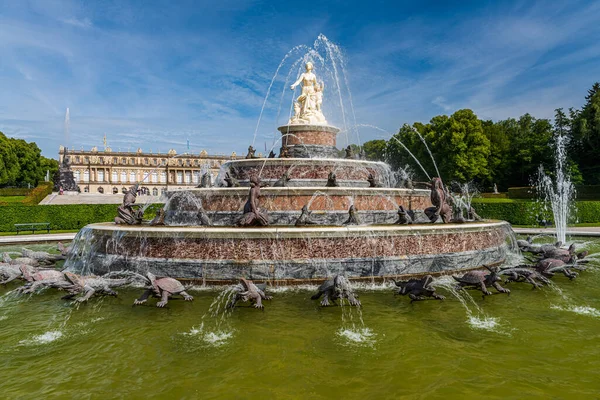 Fontana Latona Herrenchiemsee Costruita Herreninsel Baviera Simile Palazzo Versailles — Foto Stock