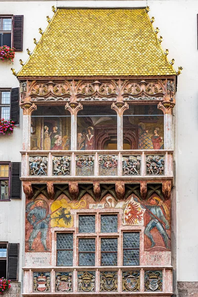 Het Gouden Dak Oude Binnenstad Van Innsbruck Symbool Van Stad — Stockfoto