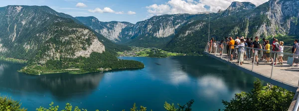 Hallstatt Rakousko Srpna 2019 Vyhlídka Vrcholu Hallstattersee Srdci Salzkammergutu — Stock fotografie