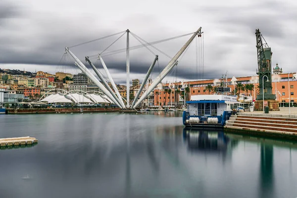 Antigo Porto Génova Reconstruído Por Renzo Piano Para Colombiadi 1992 — Fotografia de Stock