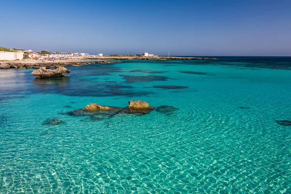 Das Transparente Meerwasser Von Lido Burrone Favignana Ägadische Inseln Sizilien — Stockfoto