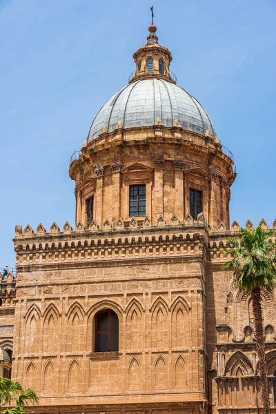 Cúpula Catedral Palermo Iglesia Catedral Arquidiócesis Católica Romana Palermo Ubicada —  Fotos de Stock