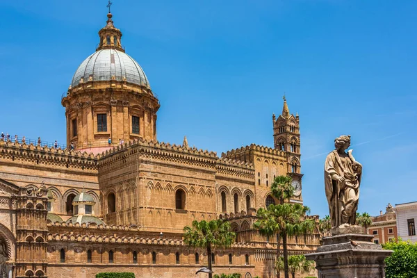 Palermo Cathedral Katedralen Kyrkan Den Romersk Katolska Ärkestiftet Palermo Som — Stockfoto
