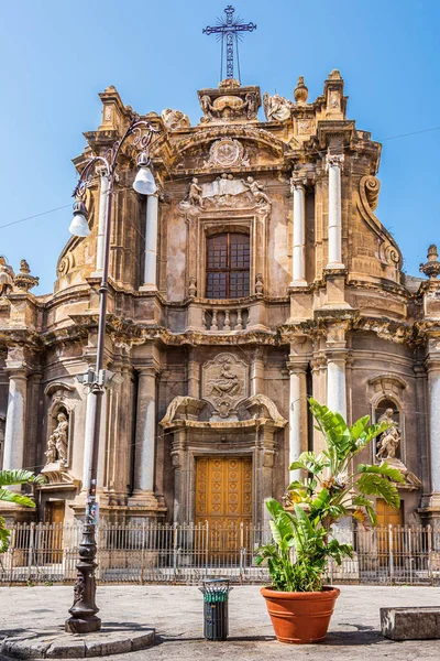 Chiesa Sant Anna Della Misericordia Nel Centro Storico Palermo Sicilia — Foto Stock