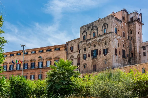 Palacio Normando Palacio Real Palermo Palacio Palermo Italia Fue Sede — Foto de Stock