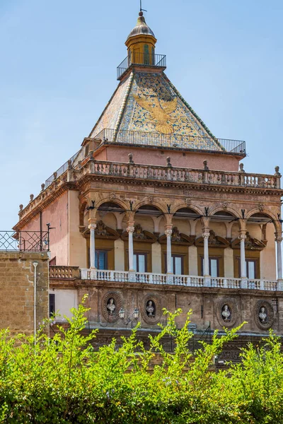 Porta Nuova Una Monumentale Porta Della Città Palermo Situata Nei — Foto Stock