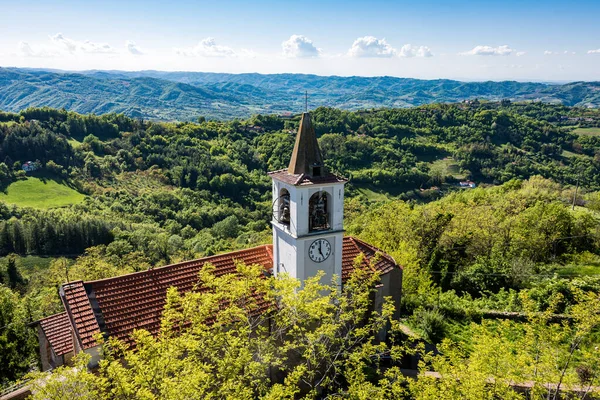Kościół Miejscowości Castelletto Erro Piemont Włochy — Zdjęcie stockowe