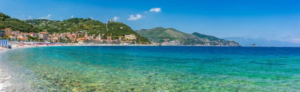 Meravigliose Acque Della Riviera Ligure Noli Durante Estate — Foto Stock