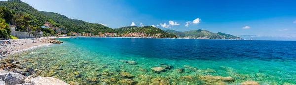 Das Herrliche Meerwasser Der Italienischen Riviera Noli Ligurien Sommer — Stockfoto