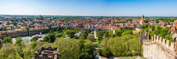 Vieille Ville Ville Fortifiée Este Vénétie Prise Tour Château Carraresi — Photo