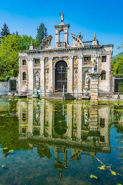 The main gate of Villa Barbarigo a 17th century rural villa built by the venetian family of the Barbarigo