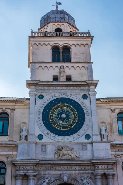 Reloj Astronómico Visto Desde Piazza Dei Signori Casco Antiguo Padua —  Fotos de Stock