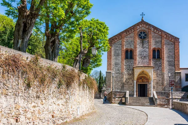 Forntida Kyrka Venetianska Byn Monselice — Stockfoto